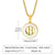 Fashion Letter Stainless Steel Titanium Steel Plating Pendant Necklace 1 Piece