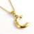 Fashion Letter 304 Stainless Steel 18K Gold Plated Plating Stainless Steel Necklaces