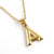 Fashion Letter 304 Stainless Steel 18K Gold Plated Plating Stainless Steel Necklaces