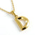 Fashion Letter 304 Stainless Steel 18K Gold Plated Plating Stainless Steel Necklaces