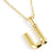 Fashion Letter 304 Stainless Steel 18K Gold Plated Plating Stainless Steel Necklaces