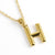 Fashion Letter 304 Stainless Steel 18K Gold Plated Plating Stainless Steel Necklaces