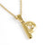 Fashion Letter 304 Stainless Steel 18K Gold Plated Plating Stainless Steel Necklaces