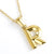 Fashion Letter 304 Stainless Steel 18K Gold Plated Plating Stainless Steel Necklaces