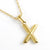 Fashion Letter 304 Stainless Steel 18K Gold Plated Plating Stainless Steel Necklaces