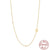 Fashion Letter Sterling Silver Plating Zircon Necklace 1 Piece