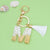 Fashion Letter Tassel Alloy Epoxy Bag Pendant Keychain 1 Piece