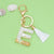 Fashion Letter Tassel Alloy Epoxy Bag Pendant Keychain 1 Piece