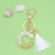 Fashion Letter Tassel Alloy Epoxy Bag Pendant Keychain 1 Piece