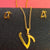 Fashion Letter Titanium Steel Gold Plated Earrings Necklace