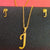 Fashion Letter Titanium Steel Gold Plated Earrings Necklace