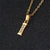 Fashion Letter Titanium Steel Inlay Zircon Necklace