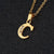 Fashion Letter Titanium Steel Inlay Zircon Necklace