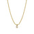 Fashion Letter Titanium Steel Inlay Zircon Pendant Necklace