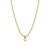 Fashion Letter Titanium Steel Inlay Zircon Pendant Necklace