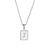 Fashion Letter Titanium Steel Pendant Necklace Plating