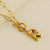 Fashion Letter Titanium Steel Pendant Necklace Polishing Gold Plated Stainless Steel Necklaces