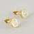 Fashion Letter Titanium Steel Plating Ear Studs 1 Pair