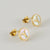 Fashion Letter Titanium Steel Plating Ear Studs 1 Pair