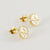 Fashion Letter Titanium Steel Plating Ear Studs 1 Pair