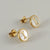 Fashion Letter Titanium Steel Plating Ear Studs 1 Pair