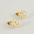 Fashion Letter Titanium Steel Plating Ear Studs 1 Pair