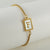 Fashion Letter Titanium Steel Plating Inlay Shell Bracelets 1 Piece