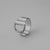 Fashion Letter Titanium Steel Plating Open Ring 1 Piece