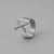 Fashion Letter Titanium Steel Plating Open Ring 1 Piece