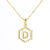 Fashion Letter Titanium Steel Plating Pendant Necklace 1 Piece