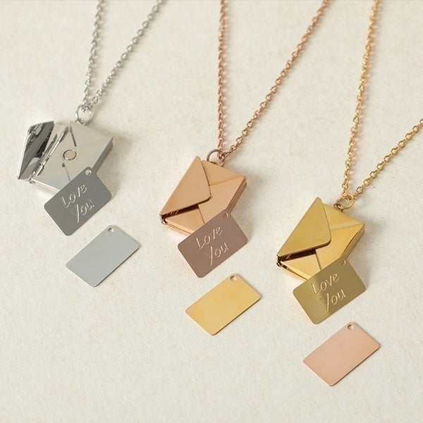 Fashion Letter Titanium Steel Plating Pendant Necklace 1 Piece