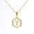 Fashion Letter Titanium Steel Plating Pendant Necklace 1 Piece