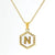 Fashion Letter Titanium Steel Plating Pendant Necklace 1 Piece