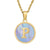 Fashion Letter Titanium Steel Plating Shell Necklace