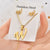 Fashion Letter Titanium Steel Plating Women's Earrings Necklace 1 Set