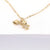 Fashion Letters Mom Hollow Heart-shaped Zircon Pendant Copper Clavicle Chain Jewelry