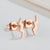 Fashion Lightning Titanium Steel Ear Studs Plating No Inlaid Stainless Steel Earrings