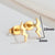 Fashion Lightning Titanium Steel Ear Studs Plating No Inlaid Stainless Steel Earrings