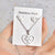 Fashion Love Heart Shape Stainless Steel Hollow Out Earrings Necklace 1 Set