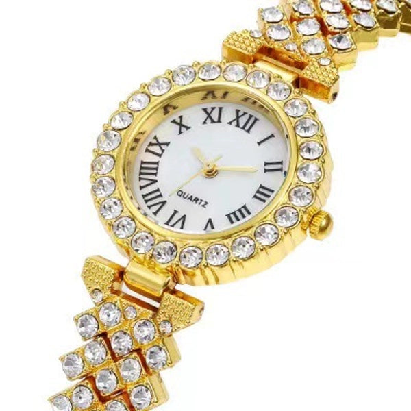 Fashion Luxury Goddess Diamond Watch Full Diamond Women's Watch Fashion Watch Quartz Watch