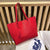 Fashion Lychee Pattern Solid Color Shopping Women's Wholesale Bag