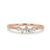 Fashion Micro-set Zircon Ring Copper Silver Plated Rose Gold Engagement Ring