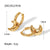 Boucles d'oreilles Fashion Moon en acier inoxydable Boucles d'oreilles en acier inoxydable plaqué or