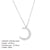 Fashion Moon Stainless Steel Plating Necklace