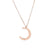 Fashion Moon Stainless Steel Plating Necklace