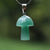 Fashion Mushroom Natural Crystal Polishing Pendant Necklace 1 Piece