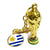 Fashion National Flag Metal Unisex Football World Cup 1 Piece