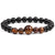 Fashion Natural Stone Black Matte Woven Bracelet Nhyl147958