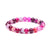 Fashion Natural Stone Good Luck Purple Bead Bracelet Wholesale