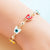 Fashion New Copper Gold-plated Dripping Oil Devil's Eye Bracelet